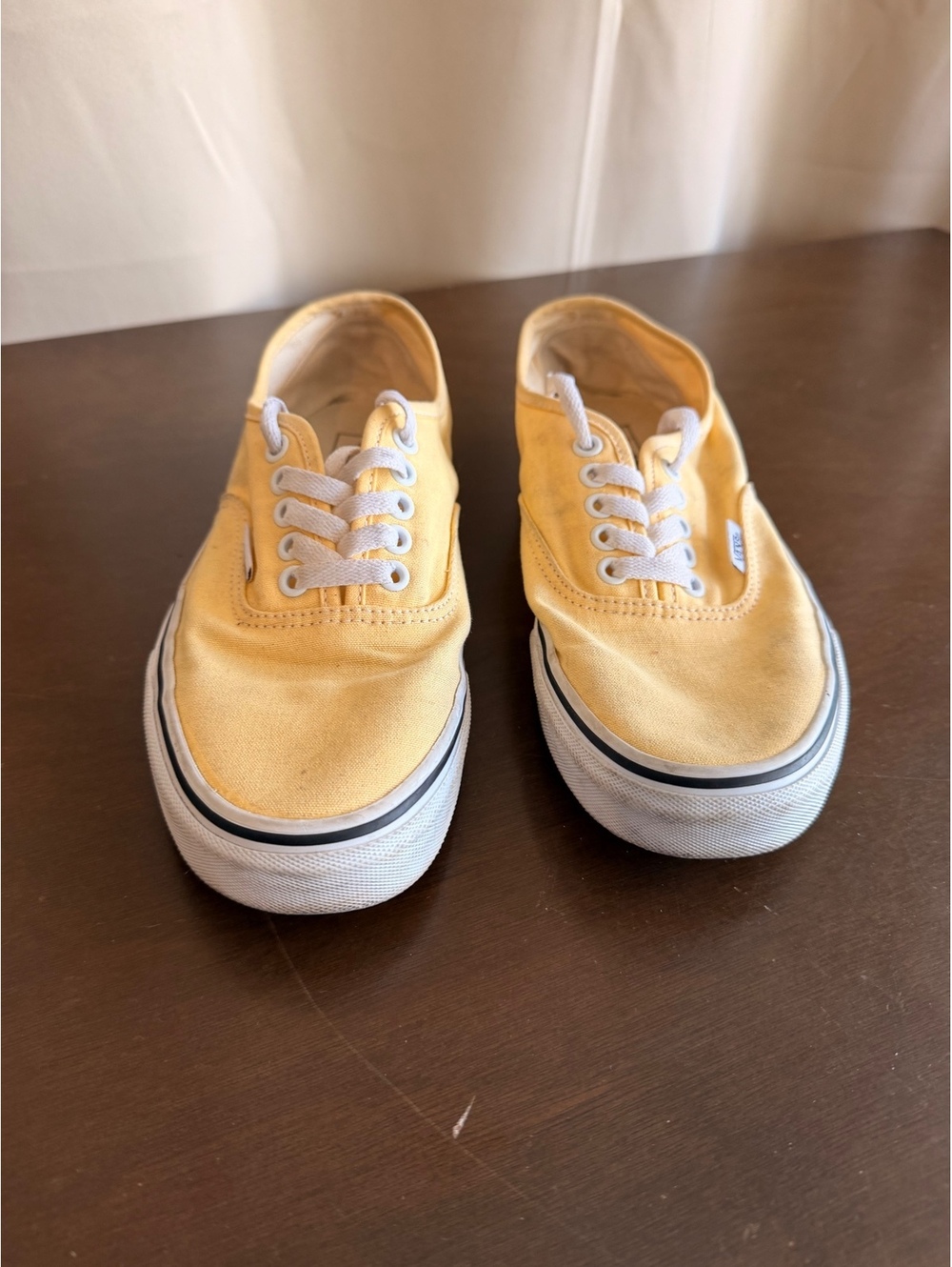 Vans Authentic Pastel Yellow Canvas Sneakers – Women's 9.0 / Men's 7.5